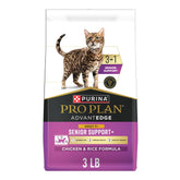 Purina Pro Plan front packaging showing senior support benefits and clarity