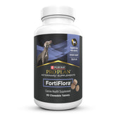 Purina Pro Plan Veterinary Diets FortiFlora front canister showing packaging and count