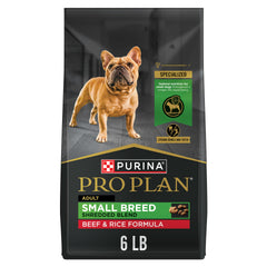 Purina Pro Plan bag front view showing product and benefits