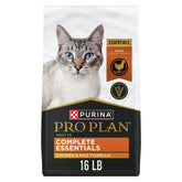 Purina Pro Plan front pack showing branding and 16 lb size benefits