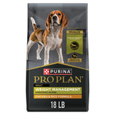 Purina Pro Plan front packaging showing product and weight benefits