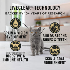 Purina Pro Plan LiveClear ingredient label view showing chicken-first recipe and mineral benefits