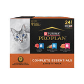 Purina Pro Plan front packaging showing seafood variety and complete nutrition benefit