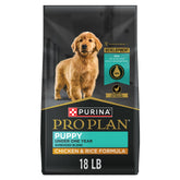 Purina Pro Plan front packaging showing product and size, clear benefit labeling