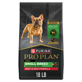 Purina Pro Plan bag front view showing product identity and benefits