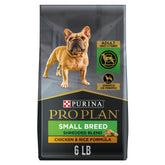 purina pro plan front packaging showing 6 lb bag and branding benefits