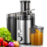 QCen juicer front view showing compact design and controls for convenient use