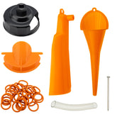 QHDSGZS kit front packaging showing included funnels and wrench, simplifies maintenance
