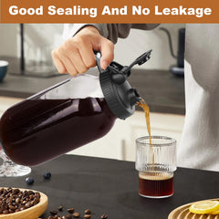 QHH pour spout and thickened handle detail providing spill‑resistant pouring and grip