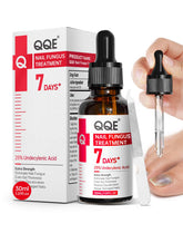 QQE front packaging showing 1.01 fl oz bottle and branding for confident nails