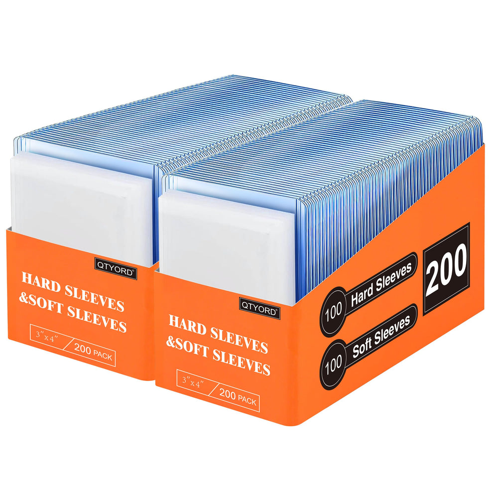 QTYORD front packaging showing 400 card sleeves and clear benefits
