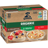 Quaker front packaging showing variety pack and benefits
