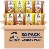Quaker front packaging showing variety pack and gluten-free label benefit