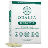 QUALIA LIFE SCIENCES front bottle view showing product and benefits