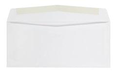 Quality Park envelope back showing gummed closure for secure sealing after moistening