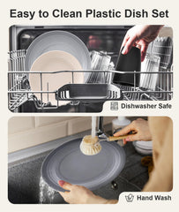 Quatish bowl in use with salad illustrating practical, attractive serving for family meals