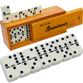 Queensell wooden case front view showing tidy storage and gift-ready presentation