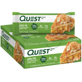 Quest front packaging showing apple pie flavor and high protein benefit