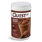 Quest canister front view showing label and serving information benefits convenience