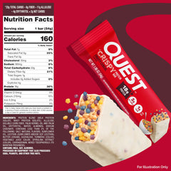 Quest bar cross-section showing crispy interior and satisfying crunch