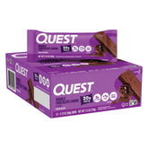 Quest front packaging showing 12-count carton and benefits