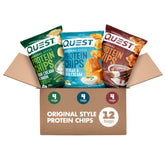 Quest front packaging showing variety pack and nutritional focus