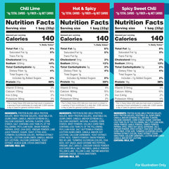 Quest Hot & Spicy close-up of chips highlighting crunchy texture and protein boost