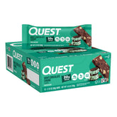 Quest front box showing 12-count packaging and flavor benefits