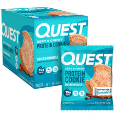 Quest front packaging showing flavor and protein benefits