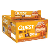 Quest front package showing 12ct carton and flavor for quick identification