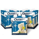 Quest vanilla front packaging showing product and convenience benefit