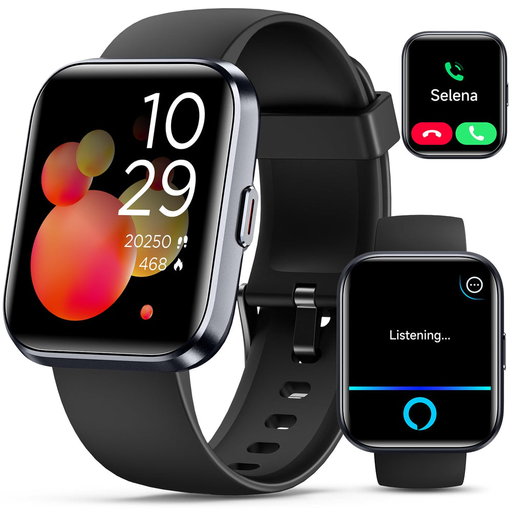 Quican front display showing colorful watch face and benefit of clear visibility