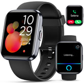 Quican front display showing colorful watch face and benefit of clear visibility