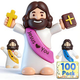 QUICKHORSE front group of mini Jesus figures showing variety and ready-to-give benefit