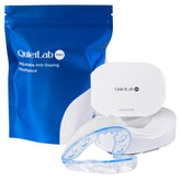 QuietLab front view of packaging showing product and contents for easy identification