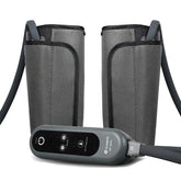 QUINEAR front view of leg massager showing full wraps and controller for easy relief