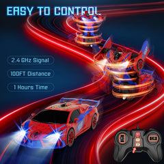 Qumcou transformed robot mode demonstrating action and imaginative play
