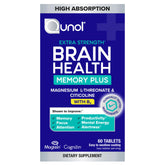 Qunol front label showing product name and cognitive support benefits