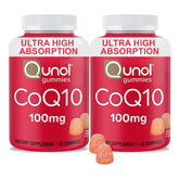 Qunol front jar image showing bright orange label and 120-count benefit