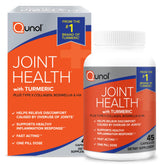 Qunol front packaging 45ct showing bottle and cap, clarifying one-pill dose benefit