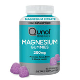 Qunol front packaging showing bottle and berry-flavored gummies benefit clarity