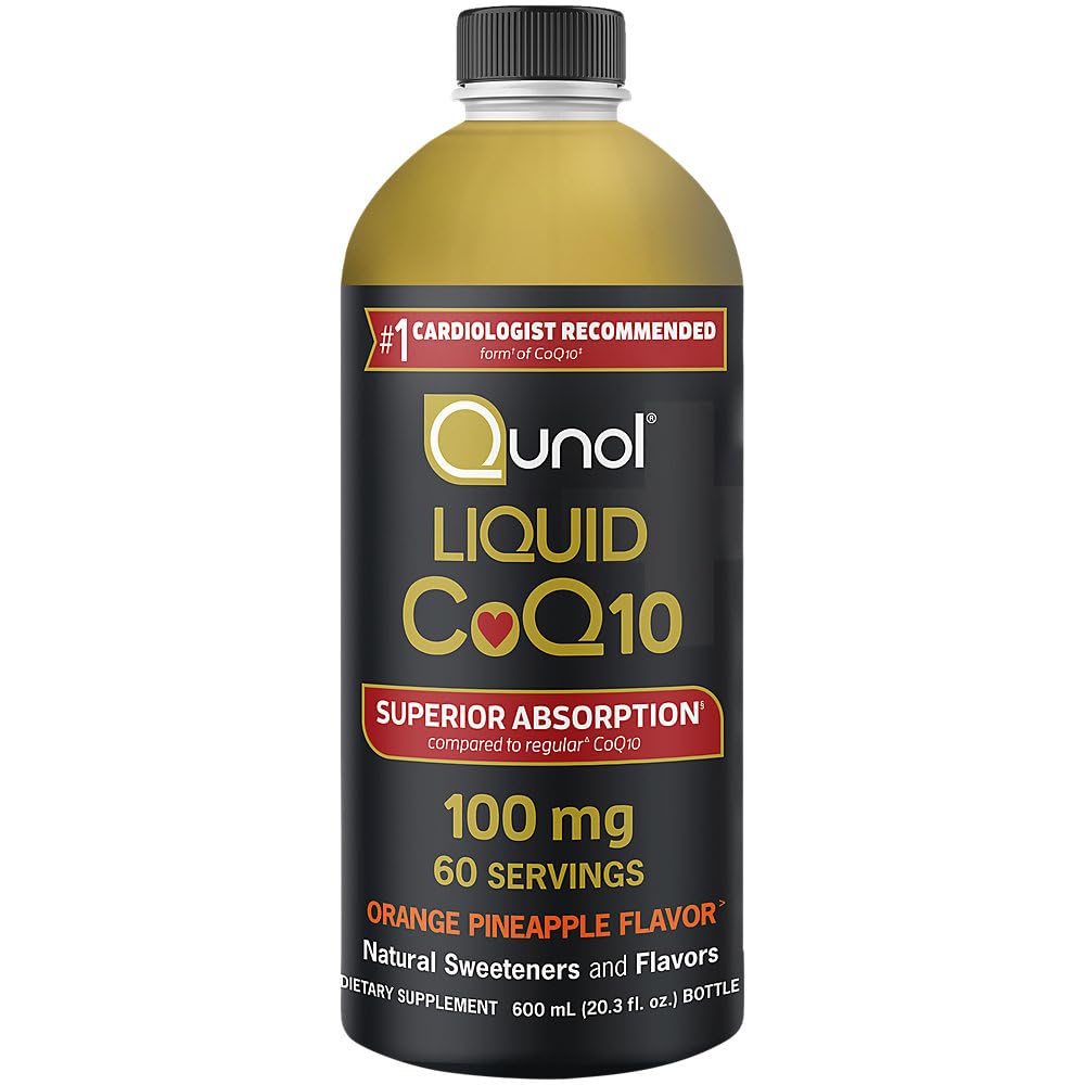 Qunol front bottle view showing label and 20-ounce size benefit