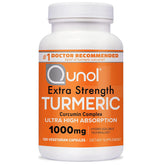 Qunol bottle front packaging showing label and 120-count benefit