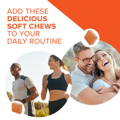 Qunol close-up of chew texture showing soft chewability and easy intake