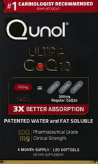 Qunol softgels close-up highlighting smooth gel surface and easy swallowing benefit