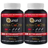 Qunol front packaging showing 120 softgels and absorption claim benefit