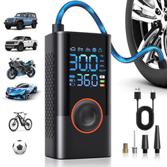 QYQBOON front view showing compact pump and packaging, convenient portability