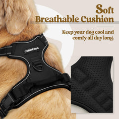 rabbitgoo close-up of padded chest panel offering soft, protective cushioning