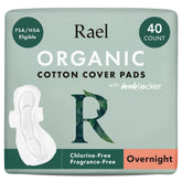 Rael front packaging showing heavy overnight 40-count and benefits