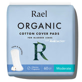 Rael front packaging moderate 60ct showing contents and benefits